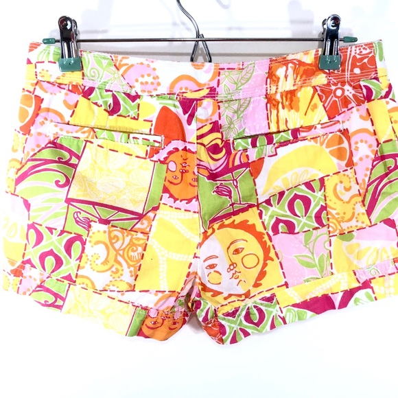 Lilly Pulitzer Women's Shorts Floral Patchwork 2 - Picture 5 of 6